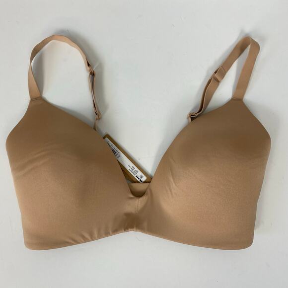 Skims Wireless Form T-Shirt Demi Bra Clay Lightly Lined Foam Pads Size 32DDD - Picture 3 of 8